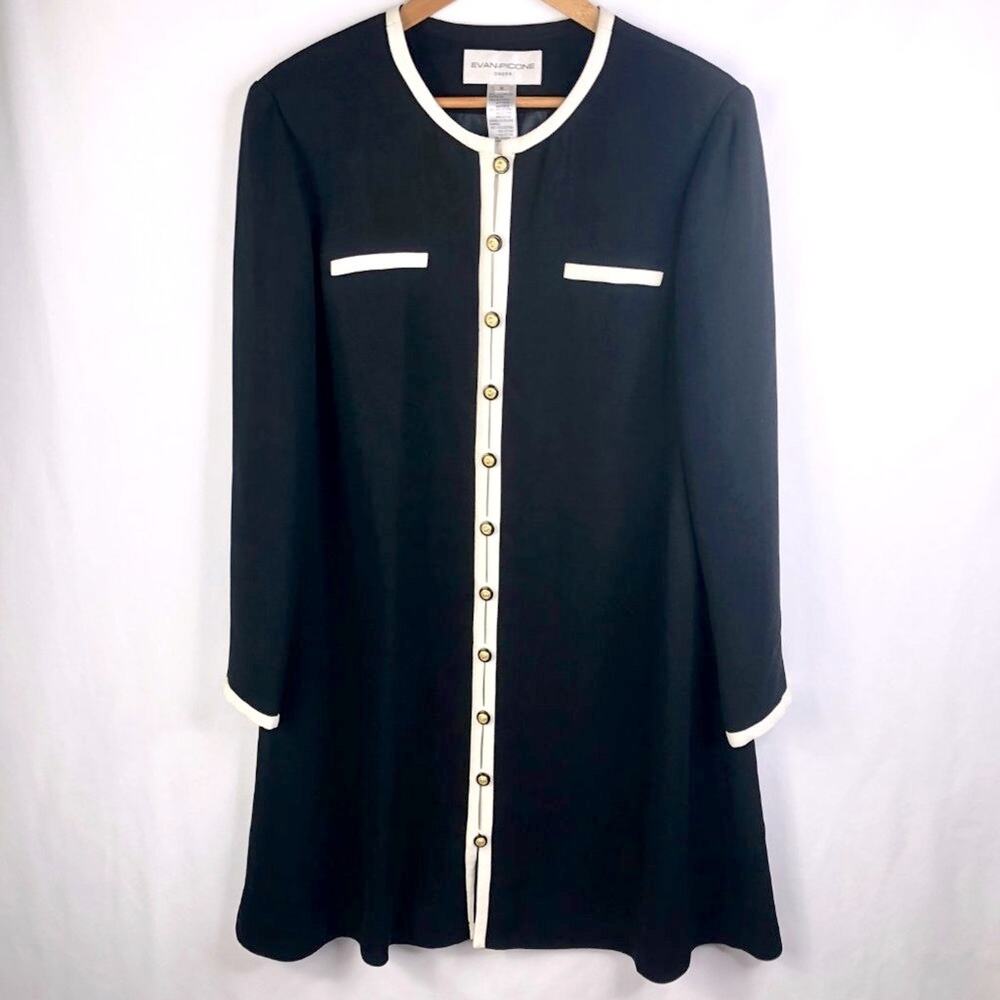 Evan Picone Dress Long Dress Jacket